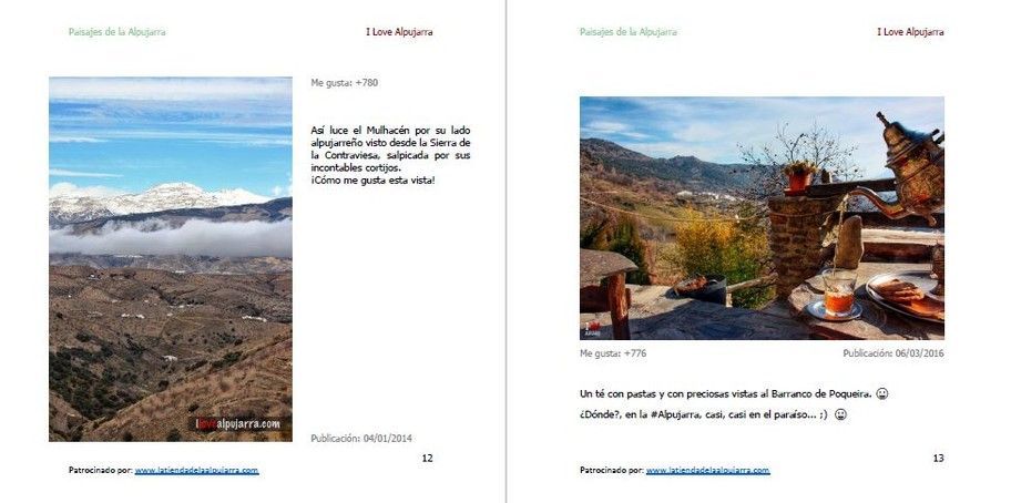 Páginas del libro Paisajes de la Alpujarra